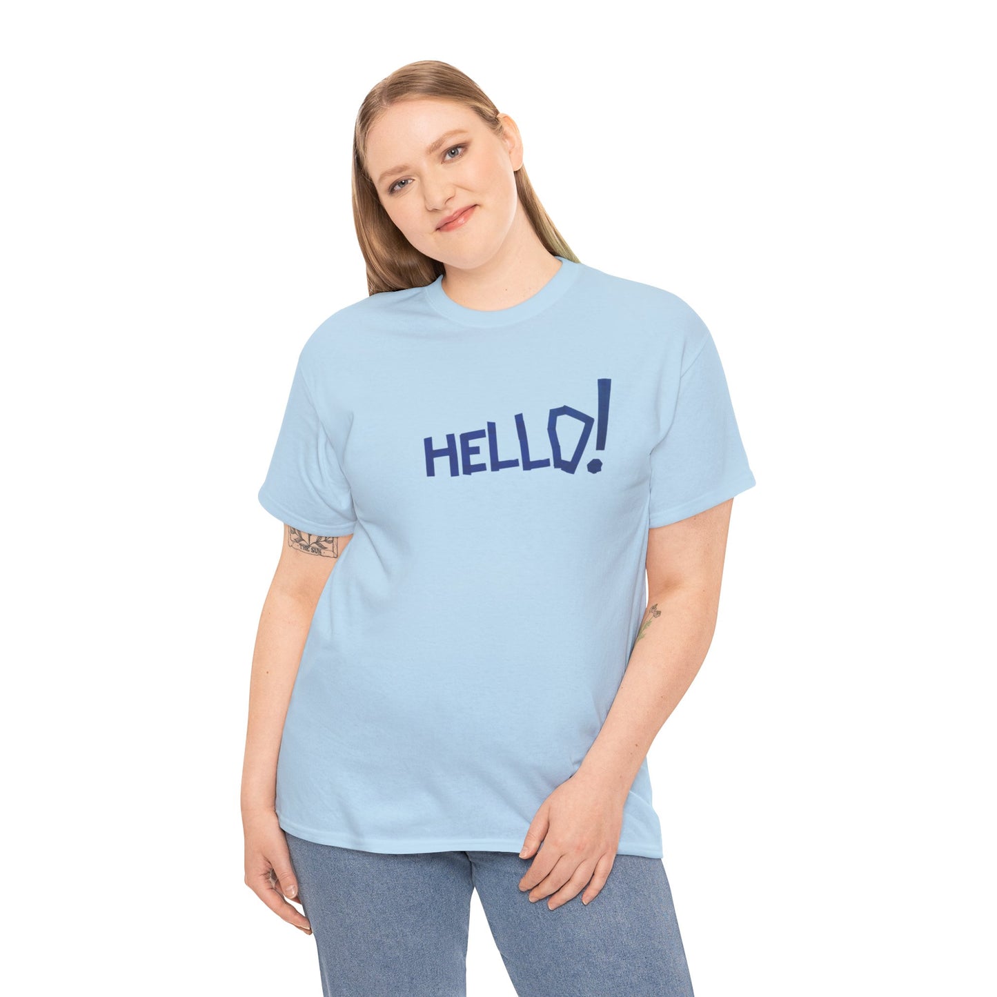 Hello! Unisex Heavy Cotton Tee