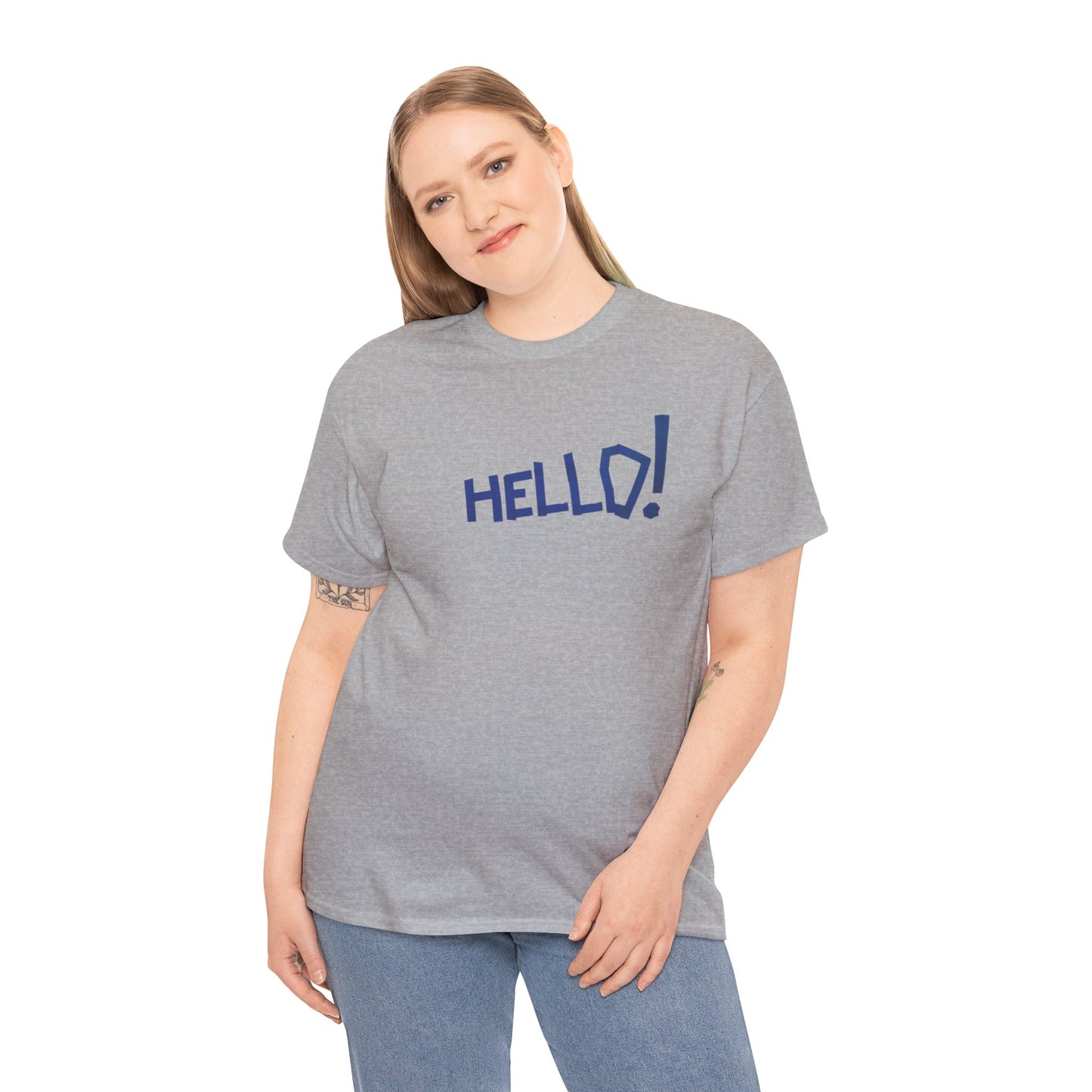 Hello! Unisex Heavy Cotton Tee