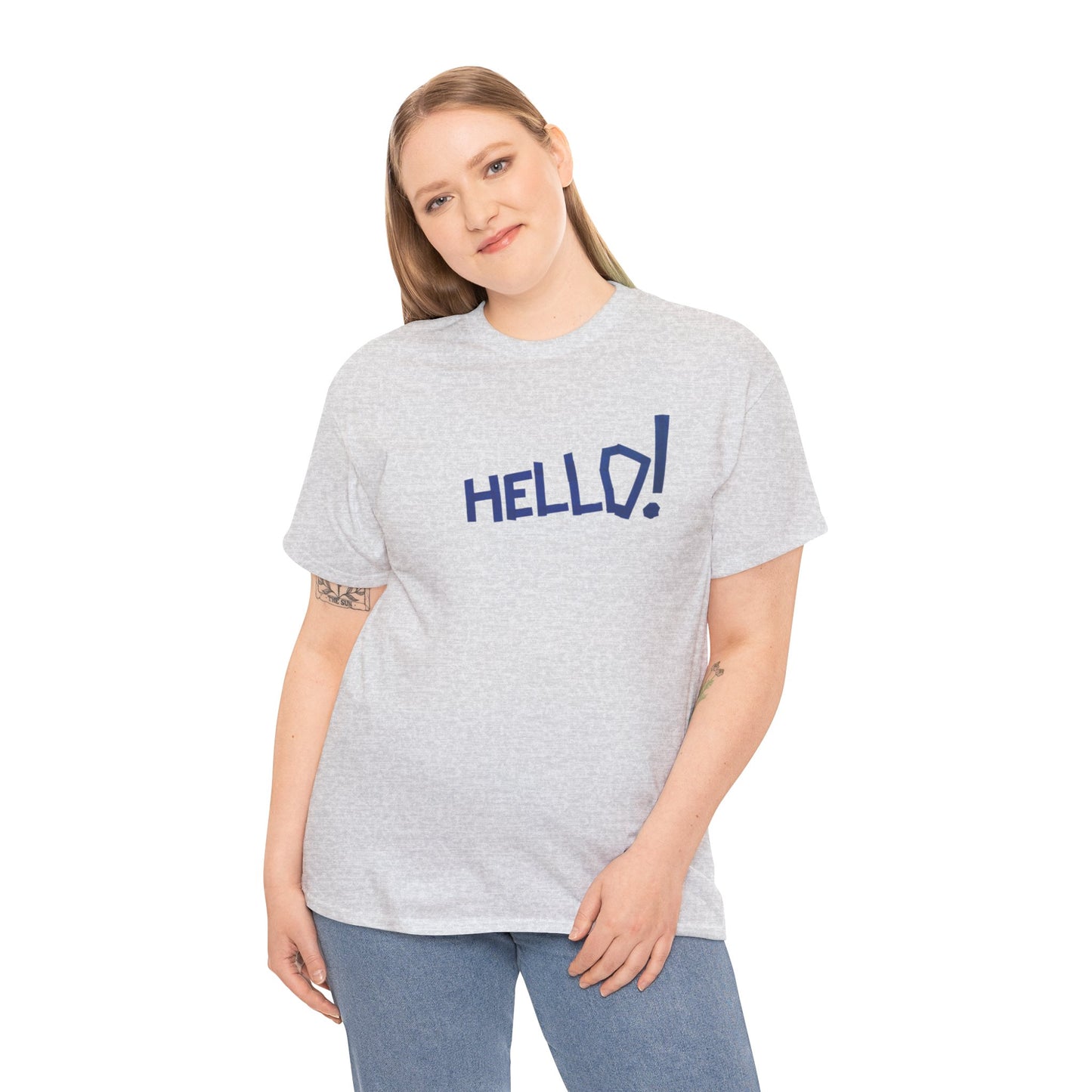 Hello! Unisex Heavy Cotton Tee