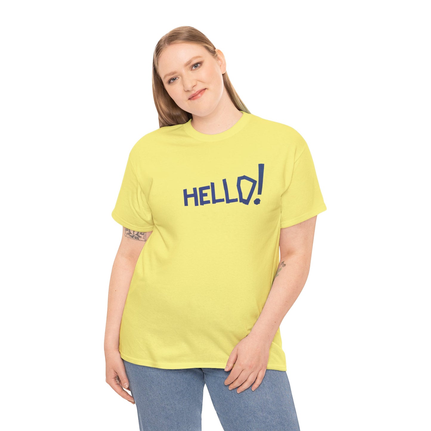 Hello! Unisex Heavy Cotton Tee