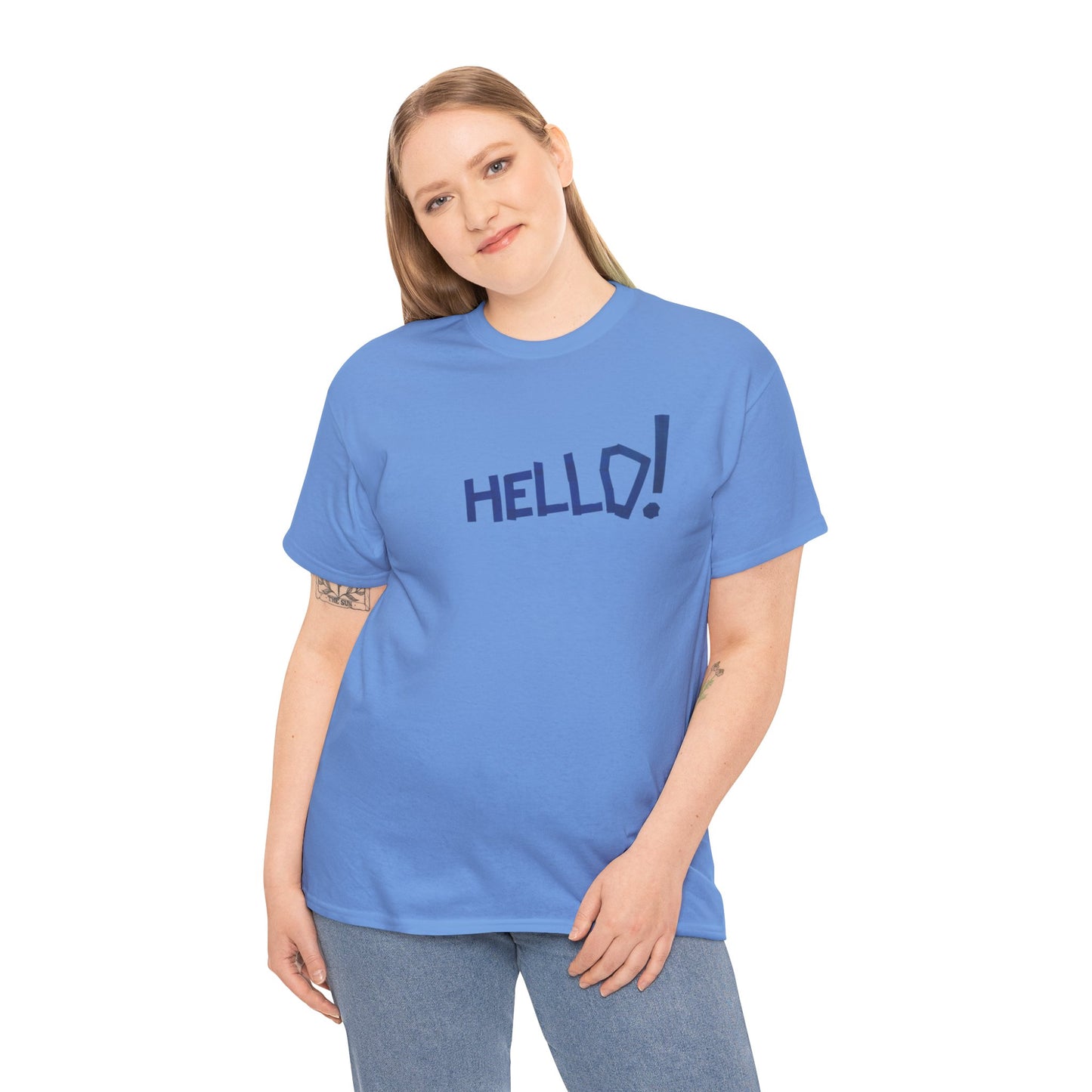 Hello! Unisex Heavy Cotton Tee